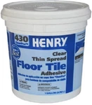 Gallon Henry 12098 # 430 Clear Vinyl Tile Flooring Adhesive Thin Spreadable. Fixed Price $43.99.