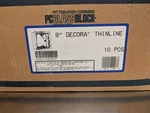 New Pittsburgh Corning Architectural Glass Block Decora, Thin Line, 8X8X4. 1EA. Fixed Price $19.99.