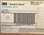 3M Scotch-weld Hot Melt Adhesive 3792 Clear, 5/8 X In, 11 Lb/case. Fixed Price $59.00.