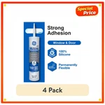 Ge Silicone All Purpose Caulk, Clear 10.1OZ, 4 Pack, Window Door Exterior Seal. Fixed Price $34.99.