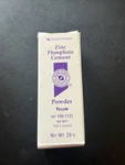 Henry Schein Zinc Phosphate Cement Powder Yellow 29 Grams. Fixed Price $17.00.