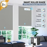Motorized Roller Blinds With Remote Control Solar Panel Included Total Blackout. Fixed Price $58.09.