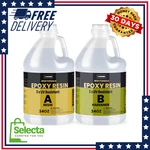 Takimo 68OZ Epoxy Resin Kit - 3X Uv Resistant Crystal Clear Pro Grade Wood Table. Fixed Price $40.90.
