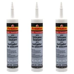 Dynatex Industrial Silicone 10.1OZ Caulk Tube Flexible Watertight (3-PACK). Fixed Price $38.96.