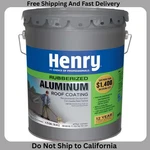 New Henry 869 Rubberized Aluminum Roof Coating 4.75 Gal. Lower Inside Temp. Fixed Price $221.05.