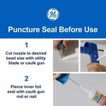 Ge Silicone Gray Metal Gutter 10.1 Oz. Pack Of 12. Fixed Price $117.33.