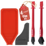 Silicone Glue Kit With Brushes Tray And Squeegee For Woodworking Crafts. Fixed Price $23.29.