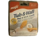Magic Peel & Stick Caulk Wall White 7/8" X 11' Bathtub Shower Water Seal. Fixed Price $11.73.