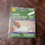 Tub Wall Caulk Strip Medium 7/8" X 11' White Myro Brand #15. Mildew Resist. Fixed Price $8.50.