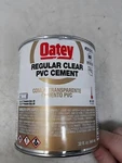Oatey 31015 Pvc Cement 32 Oz Clear Regular Nsf. Fixed Price $14.99.