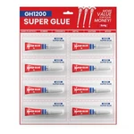 GH1200 Super Glue 8 Pack 4G Tubes All Purpose Instant Adhesive Anticlog Cap. Fixed Price $15.99.