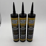 Lot 3 Liquid Nails Fuze It Max 9 Oz Interior Exterior Construction Tube Adhesive. Fixed Price $18.00.