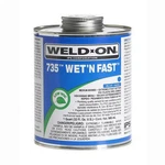 Ips Corp 12496 Weld-on 735 Wet-n-fast Pvc Pipe Cement, Pt Metal Can, Blue. Fixed Price $25.57.