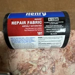 Henry 181 Roof Repair Fabric Asphalt Saturated Roll 6 In X 150 Ft Black. Fixed Price $12.00.