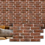 Commomy 3D Brick Wall Panels Peel And Stick - 12 Pcs Of 22.8" X 11.8" Thin .... Fixed Price $86.58.