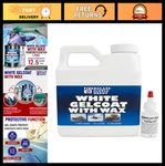 White Gelcoat With Wax - Pint + 15CC Mekp Hardener For Fiberglass Repair & Coati. Fixed Price $49.29.