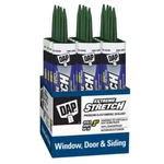 Lot 12 Extreme Stretch Elastomeric Caulk Sealant Crackproof Pine Green 10.1 Oz. Fixed Price $167.23.