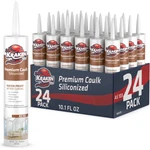Kraken Bond Premium Siliconized Caulk Sealant, 10.1OZ 24 Pack White. Fixed Price $49.99.