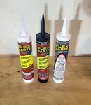 Flex Paste (set Of 3) White & Black 9 Oz Cartridges All Purpose Rubber. Fixed Price $27.99.