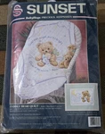 Vintage 1994 Dimensions Cuddly Bear Baby Quilt Cross Stitch Kit 13065 Usa New. Fixed Price $27.00.