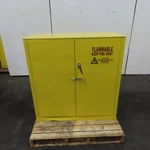Protectoseal 30 Gallon Flammable Liquid Storage Cabinet Shelf 44" X 43" 18". Fixed Price $487.49.