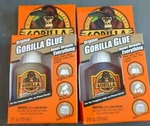 (2) Pack Original Gorilla 50002 Glue 2OZ All-purpose Adhesive Brown. Fixed Price $12.22.