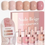 Kit De Esmalte Unas En Gel 15 Ml Color Beige Y Rosa Neutro Juego 6. Fixed Price $48.64.