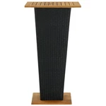 Bar Table Outdoor Pub With 1 Shelf Solid Acacia Wood Pe Rattan Vidaxl. Fixed Price $158.99.