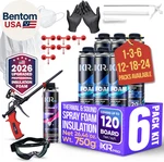 Spray Foam Insulation (6 Pk KIT-26.46OZ) Expanding Sealant, Closed Cell. Fixed Price $184.14.