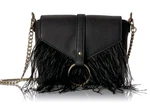 Fix Black Courtney Ring Feather Cross-body Bag Chain Strap New With Tags. Fixed Price $8.99.