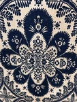 Antique Coverlet Cobalt Blue & White Center Seam 82X94 Jacquard Original 1800. Fixed Price $369.00.