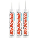 Sashco 10016 10.5OZ Big Stretch Weatherproof Seal Caulk - White 3 Pack. Fixed Price $34.95.