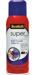 Scotch Super Multipurpose Spray Adhesive 10.7 Oz ( 7724 ) Free Shipping. Fixed Price $17.95.