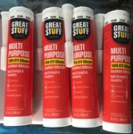 Great Stuff Multi Purpose Rtv Silicone Clear 10.1FL Oz Lot Of 4. Fixed Price $24.49.