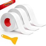 Fixmend Caulk Tape, 3 Roll Self Adhesive Strip Waterproof, White. Fixed Price $15.32.