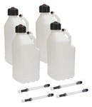Allstar Performance ALL40120-4 Utility Jug 5 Gal W/ Filler Hose Clear 4PK. Fixed Price $134.99.