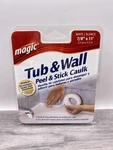 Magic Tub And Wall Peel Caulk Strip White 1-5/8" X 11 Feet. Fixed Price $5.02.