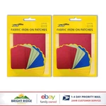Iron-on Fabric Patch Kit With 12 Pieces For Clothing Fix And Custom Designs. Fixed Price $24.84.