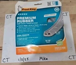 Frost King Self-stick Weatherseal Tape Rubber Gray 9/16" X 5/16" 10'. Fixed Price $5.40.
