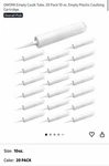 300ML Empty Caulk Tube 10 Oz Reusable Plastic Cartridge Pack. Fixed Price $14.99.