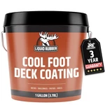 Liquid Rubber Cool Foot Deck Coating - Solar Protection Paint, Reduces Surfac.... Fixed Price $130.40.