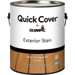 Olympic Quick Cover 1 Gallon Cedar Semi-transparent Interior/exterior Wood Stain. Fixed Price $22.46.