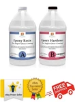 Epoxy Resin Gallon Kit 1:1 Crystal Clear And Hardener For Super Gloss. Fixed Price $105.33.