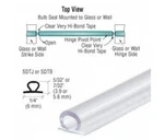Cr Laurence Shower Door Translucent Vinyl Bulb Seal With Pre-applied Tape For 7/. Fixed Price $27.87.