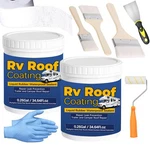 Qiveaory 0.52GAL/69.28FL.OZ Liquid Rubber Rv Roof Coating White. Fixed Price $36.74.