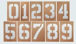 24 Inch Tall 'number' Stencil Set 0-9 For Use On Parking Lot, Street Wall. Fixed Price $44.00.