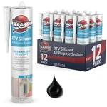 12 Pack Rtv Black Silicone Sealant - Waterproof, 100% Caulk. Fixed Price $96.99.