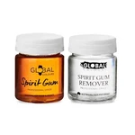 Global Colours Spirit Gum Adhesive & Remover Set 45ML Tubs Makeup Special Effect. Fixed Price $17.60.