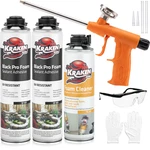 Kraken Bond Black Gun Foam 24OZ Pack Waterfall Landscape Included Set. Fixed Price $62.99.