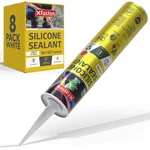 Xfasten White Silicone Caulk Sealent 10.1OZ (8-PACK, 80.8OZ Total) Weatherproof. Fixed Price $39.99.